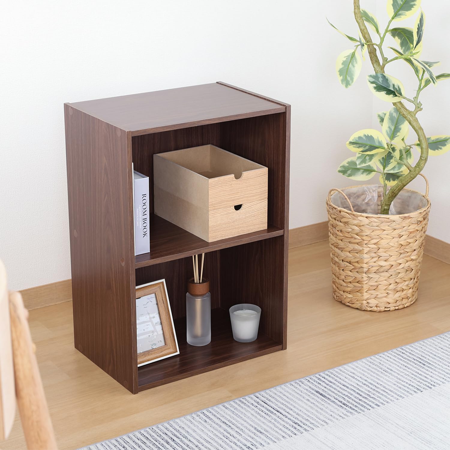 Amazon｜不二貿易(Fujiboeki) カラーボックス 2段 幅41.8×奥行29×高さ